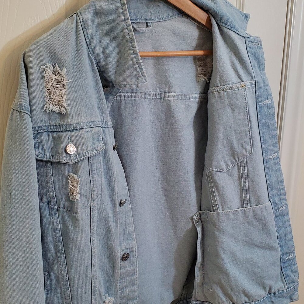 Vintage Distressed Denim Jacket